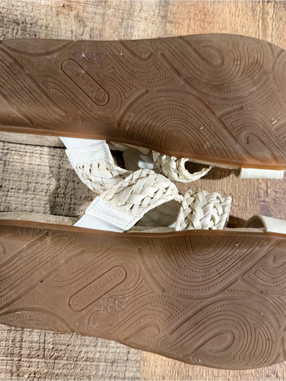 BareTraps Off-White Braided Slide Sandals Size 9.5 - Picture 5 of 8